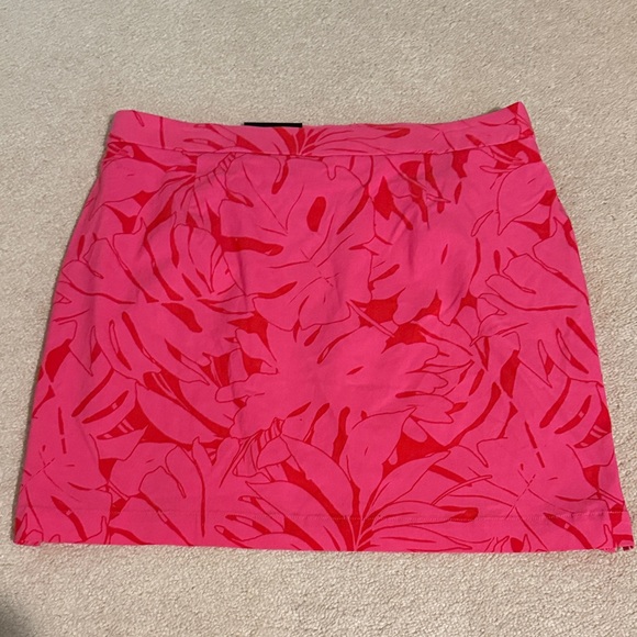 Rafaella Pants - Rafaella Vibrant Pink and Red Leaf Skort